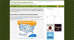 Desktop Screenshot of going-into-business-online.blogspot.com