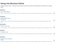 Tablet Screenshot of going-into-business-online.blogspot.com