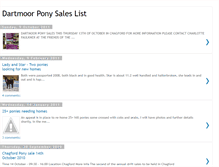 Tablet Screenshot of dartmoorponysaleslist.blogspot.com