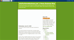 Desktop Screenshot of infoforhomebusiness.blogspot.com