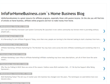 Tablet Screenshot of infoforhomebusiness.blogspot.com