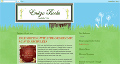 Desktop Screenshot of ensign-books.blogspot.com