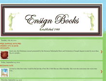 Tablet Screenshot of ensign-books.blogspot.com