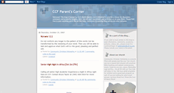Desktop Screenshot of ccfparentscorner.blogspot.com