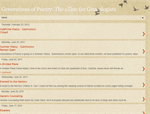 Tablet Screenshot of geneapoetry.blogspot.com