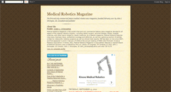 Desktop Screenshot of medicalrobotics.blogspot.com