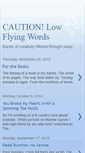 Mobile Screenshot of cautionlowflyingwords.blogspot.com