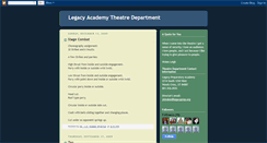 Desktop Screenshot of legacytheatre.blogspot.com