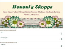 Tablet Screenshot of hananishoppe.blogspot.com