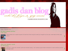 Tablet Screenshot of gadisdanblog.blogspot.com