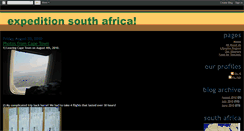Desktop Screenshot of expeditionsouthafrica.blogspot.com
