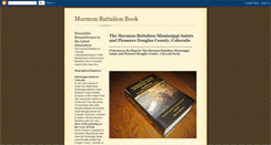 Desktop Screenshot of mormonbattalionbook.blogspot.com