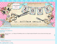 Tablet Screenshot of dollfacedesign.blogspot.com