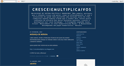 Desktop Screenshot of cresceiemultiplicaivos.blogspot.com