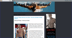 Desktop Screenshot of michaelphelpsworkout.blogspot.com