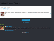 Tablet Screenshot of michaelphelpsworkout.blogspot.com