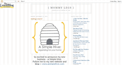 Desktop Screenshot of mommylegs.blogspot.com