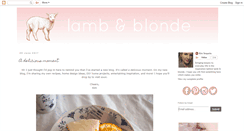 Desktop Screenshot of lambandblonde.blogspot.com