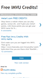 Mobile Screenshot of freefasteasyimvucredits.blogspot.com
