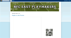 Desktop Screenshot of nfceastplaymakers.blogspot.com