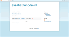 Desktop Screenshot of elizabethanddavid.blogspot.com