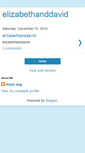 Mobile Screenshot of elizabethanddavid.blogspot.com
