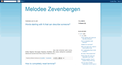 Desktop Screenshot of melodeezevenbergen.blogspot.com