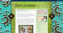 Desktop Screenshot of luvs2colour.blogspot.com