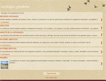 Tablet Screenshot of ecologiapradera.blogspot.com