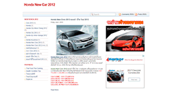 Desktop Screenshot of hondanewcar2012.blogspot.com