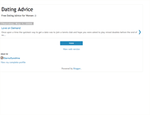 Tablet Screenshot of freedatingadviceforwomen.blogspot.com