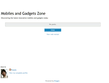 Tablet Screenshot of mobileandgadgetzone.blogspot.com