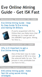 Mobile Screenshot of eve-online-mining-guide.blogspot.com