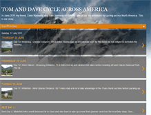 Tablet Screenshot of cycle-across-america.blogspot.com