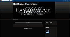 Desktop Screenshot of hansenmccoy.blogspot.com