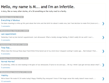Tablet Screenshot of imaninfertile.blogspot.com