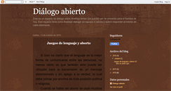Desktop Screenshot of abiertodialogo.blogspot.com