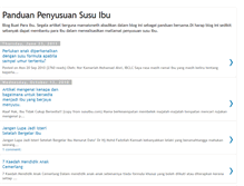 Tablet Screenshot of panduansusuibu.blogspot.com