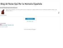 Tablet Screenshot of elblogderutasgps.blogspot.com