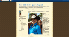 Desktop Screenshot of dcfrodeoqueen.blogspot.com