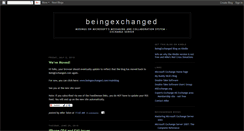 Desktop Screenshot of beingexchanged.blogspot.com