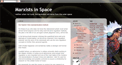 Desktop Screenshot of marxistsinspace.blogspot.com
