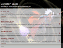 Tablet Screenshot of marxistsinspace.blogspot.com
