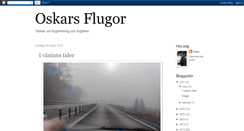 Desktop Screenshot of oskarsflugor.blogspot.com