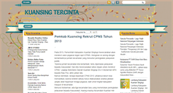 Desktop Screenshot of kuansing-tercinta.blogspot.com