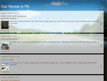 Tablet Screenshot of ourveniceinpa.blogspot.com