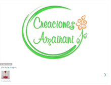 Tablet Screenshot of creaciones-amairani.blogspot.com