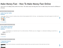 Tablet Screenshot of makemoneyfastandeasyway.blogspot.com