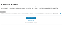 Tablet Screenshot of andaluciaavanza.blogspot.com