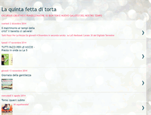 Tablet Screenshot of laquintafettaditorta.blogspot.com